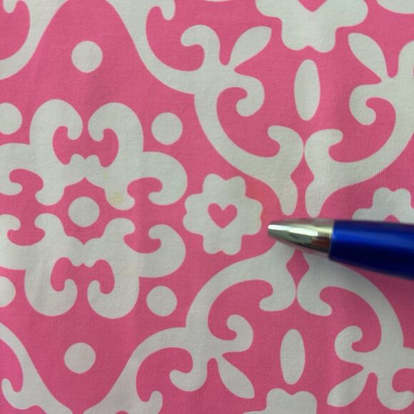 LULU B Womens Dress Sz L Pink Geometric Print Elbow Sleeve Jersey Stretch V Neck - Picture 11 of 11